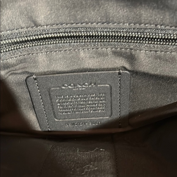 Coach Black and Blue Monogram Backpack - Picture 2 of 5